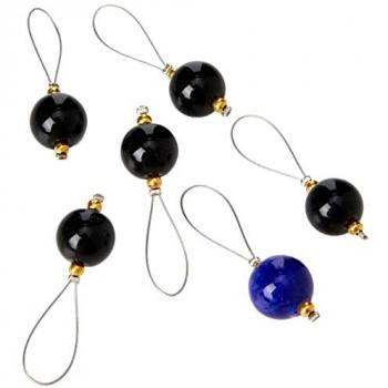 S/MARKER MNGT BEAUTY: Zooni Bead Stitch Markers – Midnight