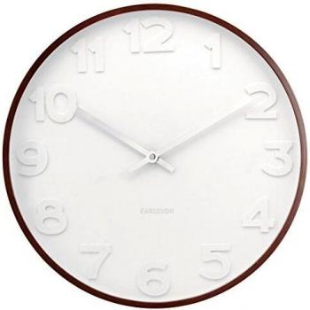 Mr. White Zahlenwandehr von Karlsson – Holzgehäuse, Metallrahmen