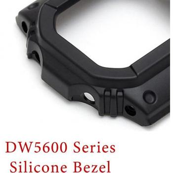 Seiko Silicone Bumper Bezel for DW‑5600E/DW‑5700 Series with Replacement Rubber Case