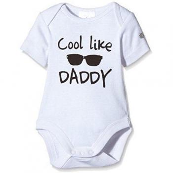 Body Bebé Niñas Cool like Daddy de Twins Kurzarm Blanco