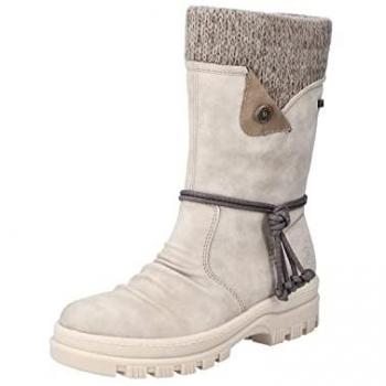 Rieker Winterstiefel für Damen, Gr. 37, mit Flip Grip Sohle, Normalschaft, hellbeige