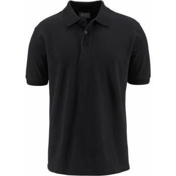 Man's World Kurzarm Poloshirt, lockere Passform, unifarben