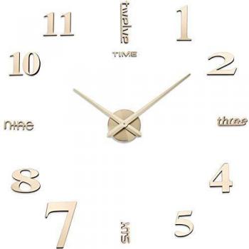 Yolistar Orologio da Parete Decorativo Fai-da-Te 3D Silenzioso