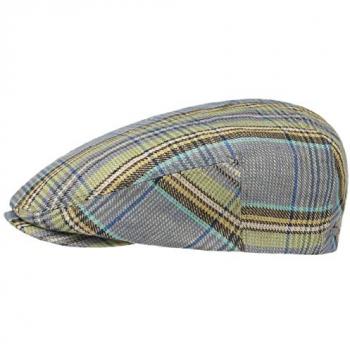 Stetson Melaco Driver Flat Cap, Checked Ivy Hat, Size 63 cm, Colour Green