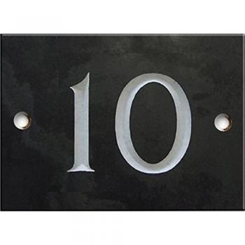 Engraved Slate House Number Sign