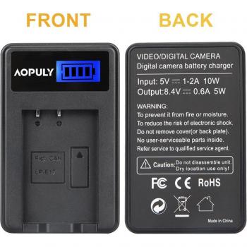 Pack de 4 batteries LP-E17 avec chargeur USB pour Canon EOS M3 750D 760D T6i T6s 8000D Kiss X8i