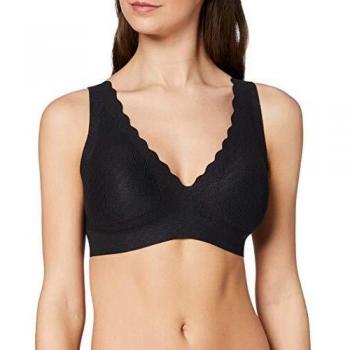 Sloggi Bralette de Encaje ZERO Feel, Sujetador Negro para Mujer, XL
