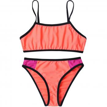 Traje de Baño 2 piezas Color Bloqueo Infantil