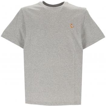Maison Kitsuné Men's XL Fox Graphic T-Shirt Gray