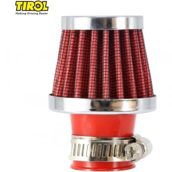TIROL T11603c Universal Rot Mini Kaltluft‑Filter – 25 mm Rundverjüngt für Autos