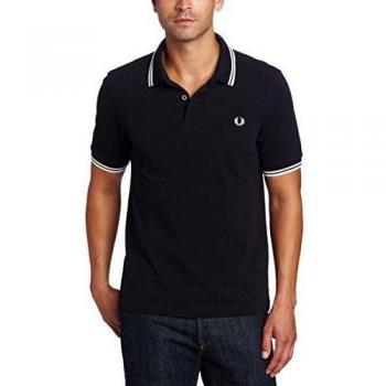 Fred Perry Slim Fit Twin Tipped Poloshirt, Farbe Blau, Größe XXL