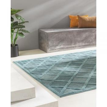 Alfombra Benuta Turquesa 160x230 cm para Uso Interior y Exterior