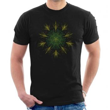Men's Floral Pattern Mandala Top