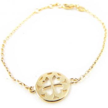 Pulsera dorada 'Trébol' de Les Trésors De Lily