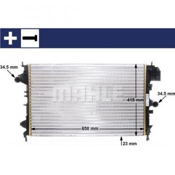 Mahle Engine Cooling Radiator CR 8 000S