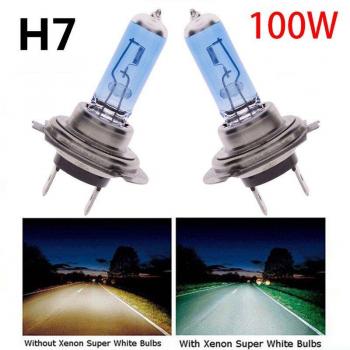 H7 12V 6000K 100W COB Low Consumption Headlight Bulbs (2 Pcs)