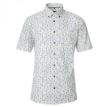 CASAMODA Blusenshirt B.D. Comfort Fit 1/2Arm 100 blau