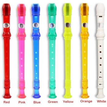 Kids Soprano Recorder with 8 Holes and Cleaning Stick