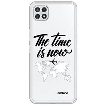Coque Samsung Galaxy A22 5G 360 intégrale transparente The time is Now Géométrie Evetane