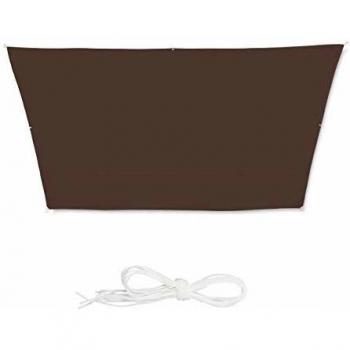 Brown UV & Water Repellent Awning – 3x4x2x2m Relaxdays Shade Sail