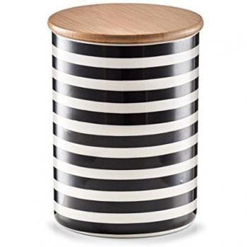 Contenitore Stripes in Ceramica con Coperchio Zeller