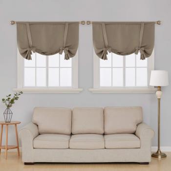 Deconovo Camicia di Tela Oscurante 140x175 CM – Cachi
