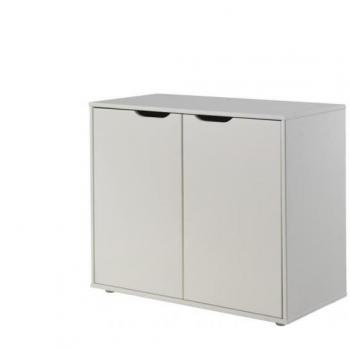 Commode Enfant en Pin Blanc 2 Portes – PINO