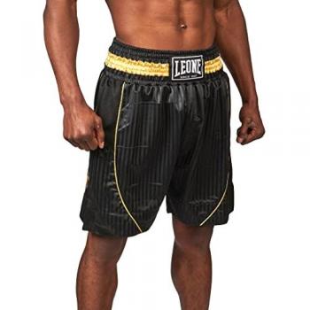 Stivaletti de Boxe Premium Unisexe Leone 1947 Noir Doré EU 45