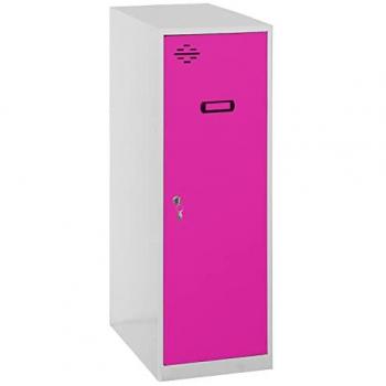 Simonrack Spind SIMONLOCKER DISM SINGLE grau, pink 30,0 x 50,0 x 91,5 cm