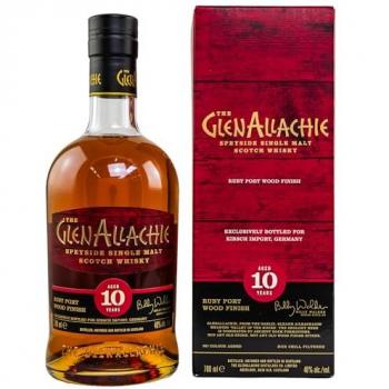GlenAllachie 10 Jahre Ruby Port Wood Finish 48% Vol. 0,7l in Geschenkbox