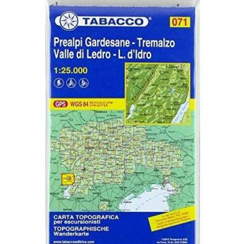 Giudicarie. Lago d'Idro. Valle di Ledro. Tremalzo. Carta topografica in scala 1:25.000. Ediz. italiana, inglese, francese e tedesca