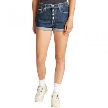 Calvin Klein Jeans Pantaloncini Mom Fit Blu
