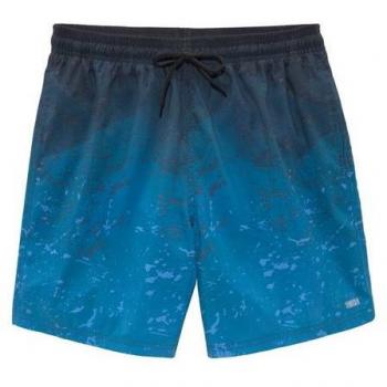 Recycling-Polyester-Badeshorts HIS – Herren, M (50), blaue Farbverläufe