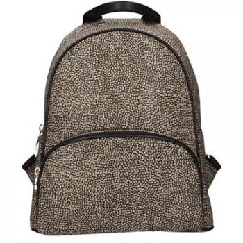 Borbonese Stylish Medium Backpack Gray Female ONE SIZE