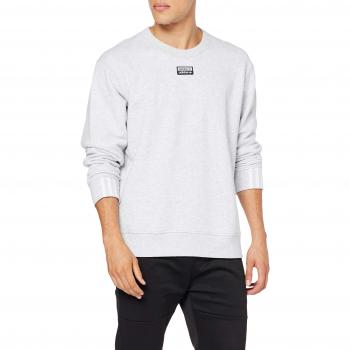 Adidas Vocal Crew Sweat-Shirt Homme, Gris Clair Mélangé, FR (Taille Fabricant : 2XL)