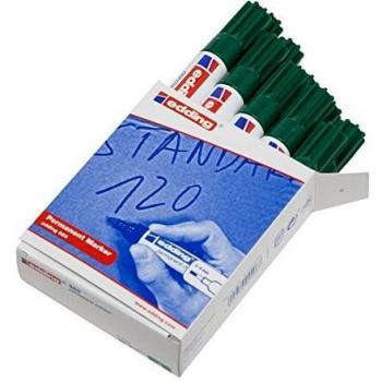 Edding 550 Marqueur Permanent, Vert, Pointe Ronde 3-4 mm, Lot de 10