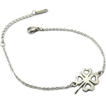 Bracelet Acier 'Trèfle'