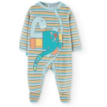 Pelele de terciopelo para bebé niño con rayas Boboli