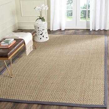 Tapis d’Intérieur Fibre Naturelle – Gris Profond 180x270 cm