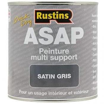 Rustins ASAPAG1000 Rapid Dry Grey Paint 1 Liter