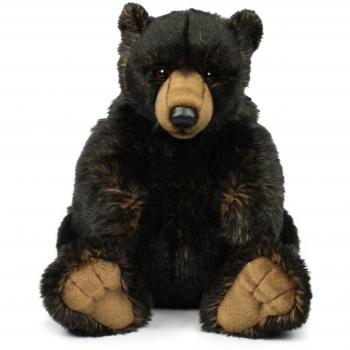 Grizzly Bear Stuffed Animal – WWF, 32 cm, Black