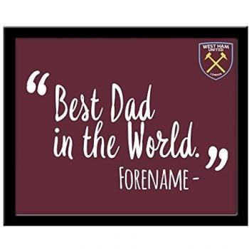 West Ham United FC “Dad of the Year” 10x8 Personalised Frame