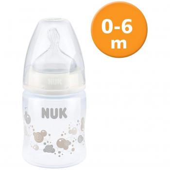 NUK First Choice Baby Bottle (1 Count) – 150 ml, Silicone Teat, Anti‑Colic, BPA‑Free