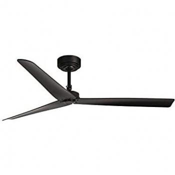 Plafonnier ventilateur Milos noir mat 27 cm
