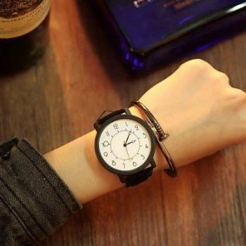 Starry Sky Leather Strap Couple Watch