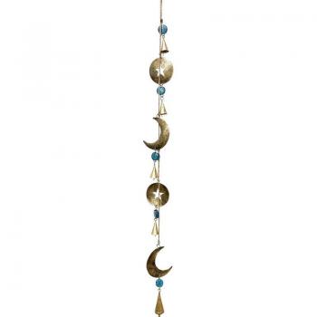 Ciondolo in metallo Gold Sun-Moon