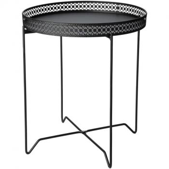 H&S Collection Rundtisch Schwarz