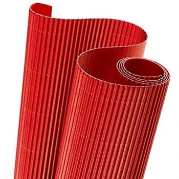 Rollo 50x70 cm, Canson Cartón Ondulado 300g, Rojo