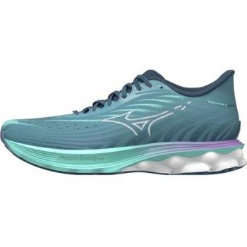 Mizuno Damen Laufschuhe Wave Skyrise 6 in Petrol