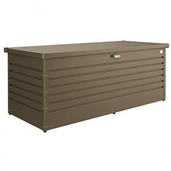 Baule esterno Biohort 180 in acciaio bronzo L 181 x H 71 x P 79 cm